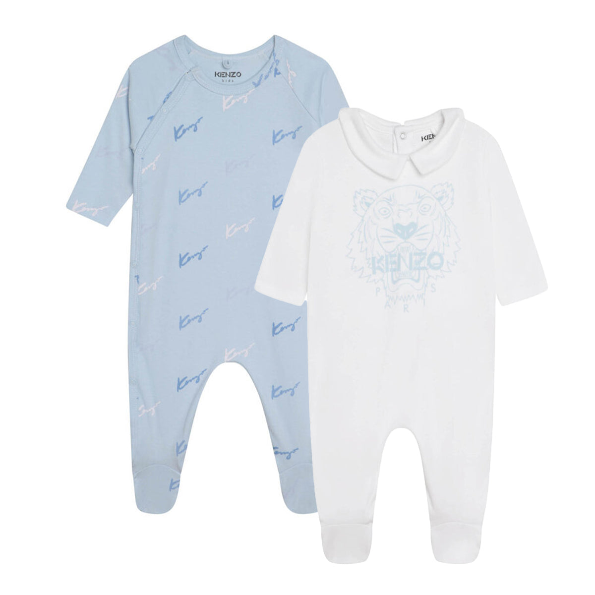 מארז 2 אוברולים KENZO בצבע כחול לתינוקות