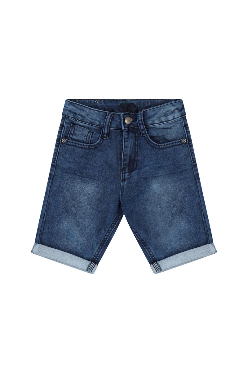 מכנסי ORO לילדים ברמודה ג'ינס blue / 8Y