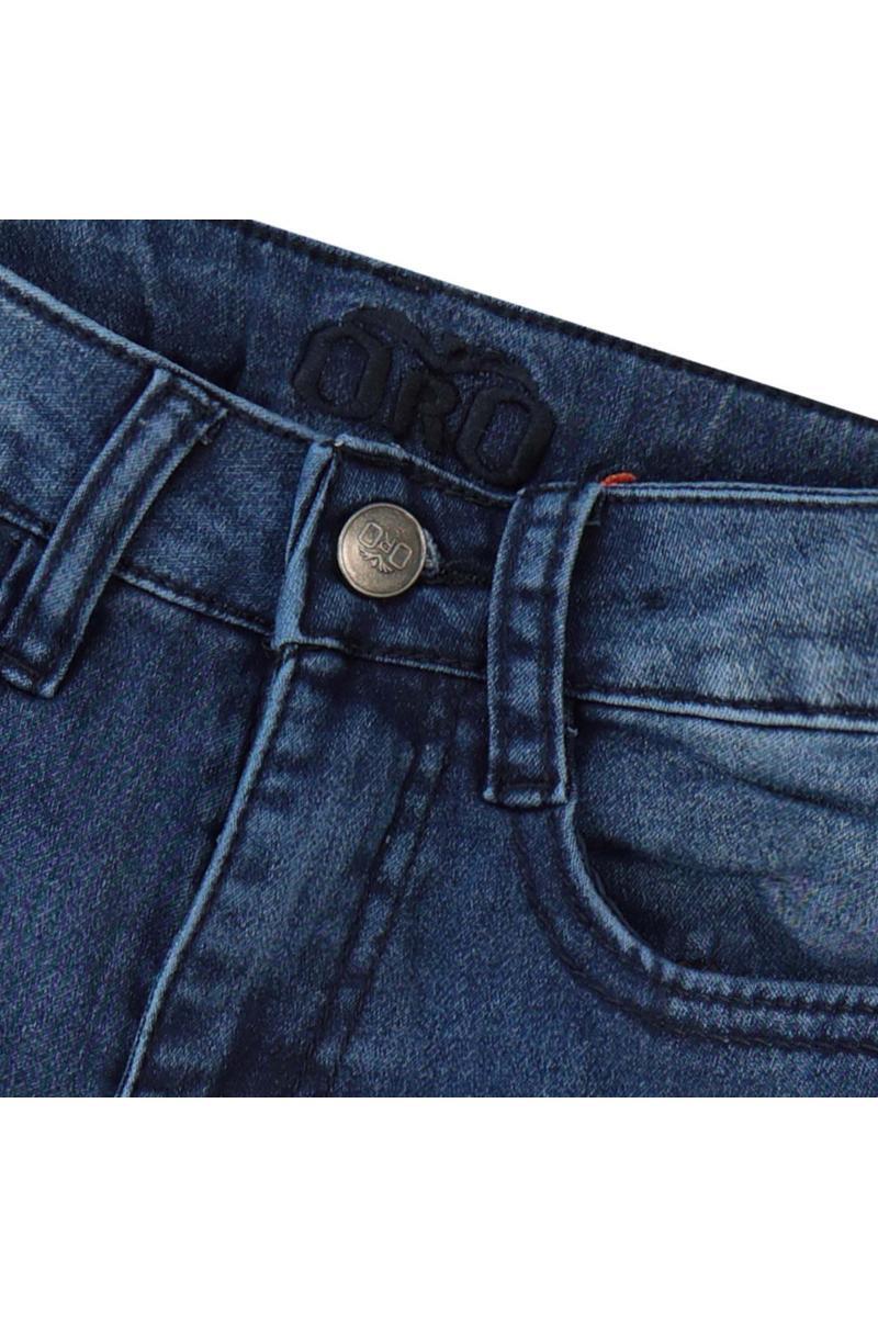 מכנסי ORO לילדים ברמודה ג'ינס blue / 8Y