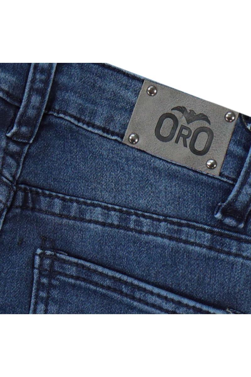 מכנסי ORO לילדים ברמודה ג'ינס blue / 8Y