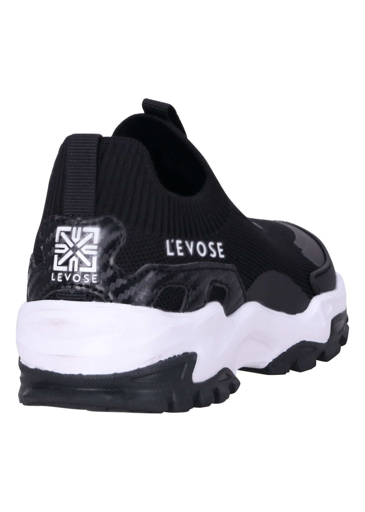 נעלי סניקרס LEVOSE בגפת סריג וסוליה עבה לילדים WHITE / 28