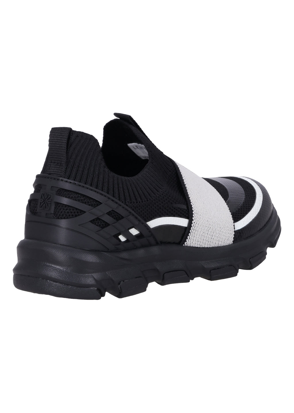 נעלי סניקרס LEVOSE בגפת סריג ורצועה רחבה לילדים BLACK / 28