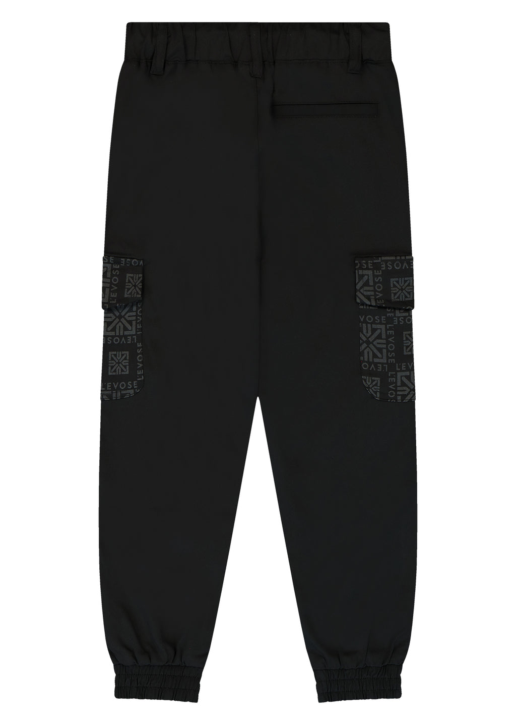 מכנסי דגמח LEVOSE פסי לוגו לילדים BLACK / 2Y