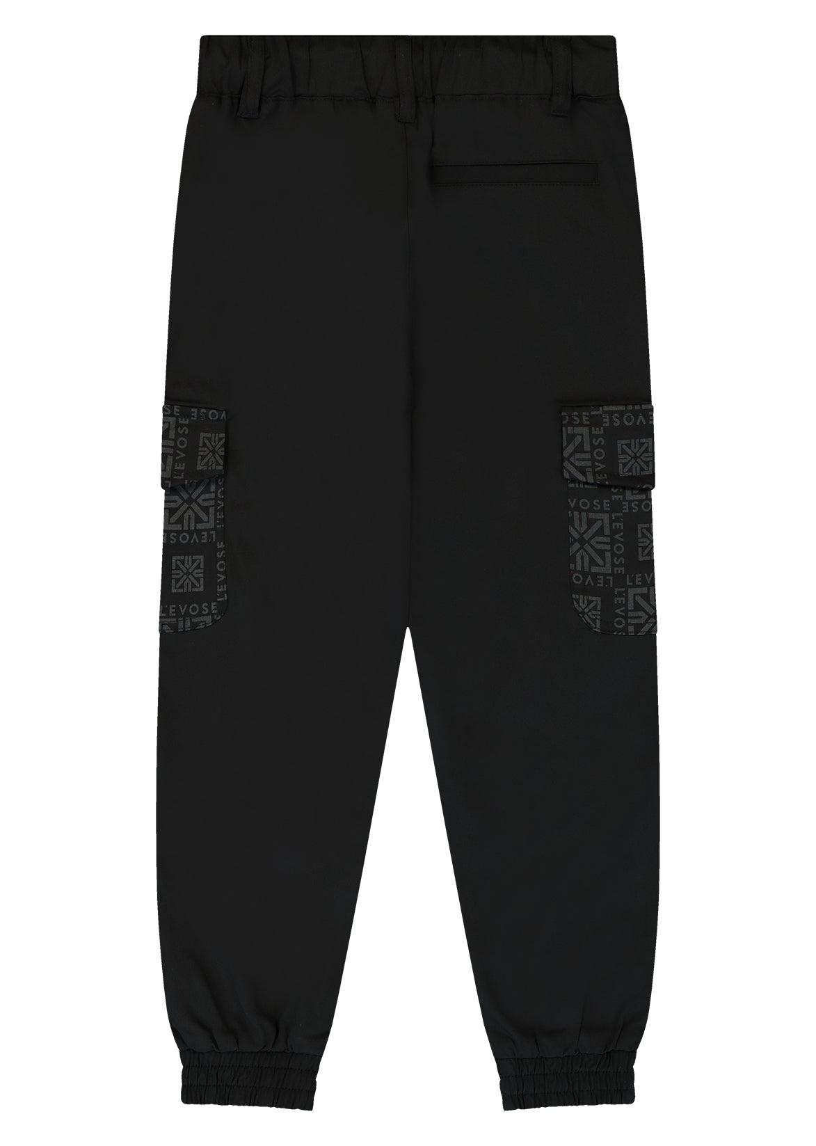 מכנסי דגמח LEVOSE פסי לוגו לילדים BLACK / 2Y