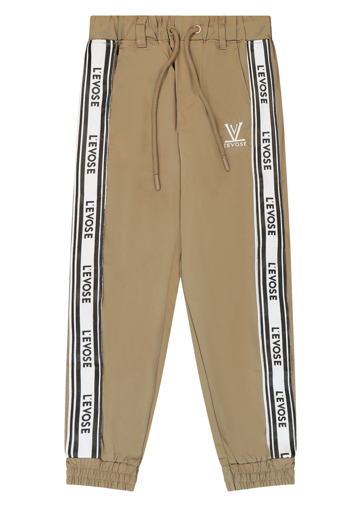 מכנסי LEVOSE פסים צד לילדים BEIGE / 2Y