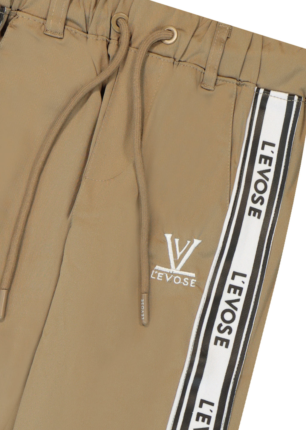 מכנסי LEVOSE פסים צד לילדים BEIGE / 2Y