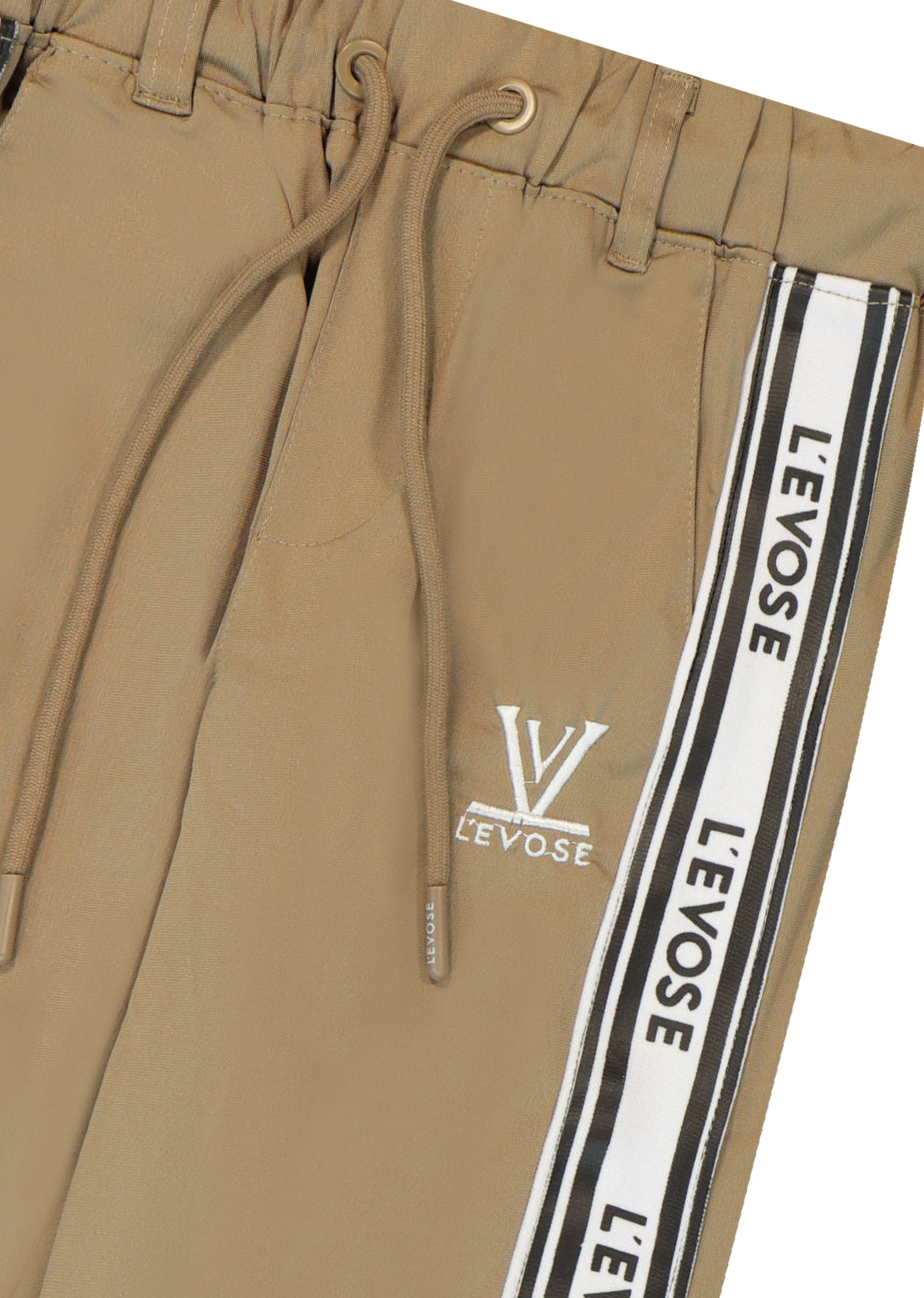 מכנסי LEVOSE פסים צד לילדים BEIGE / 2Y