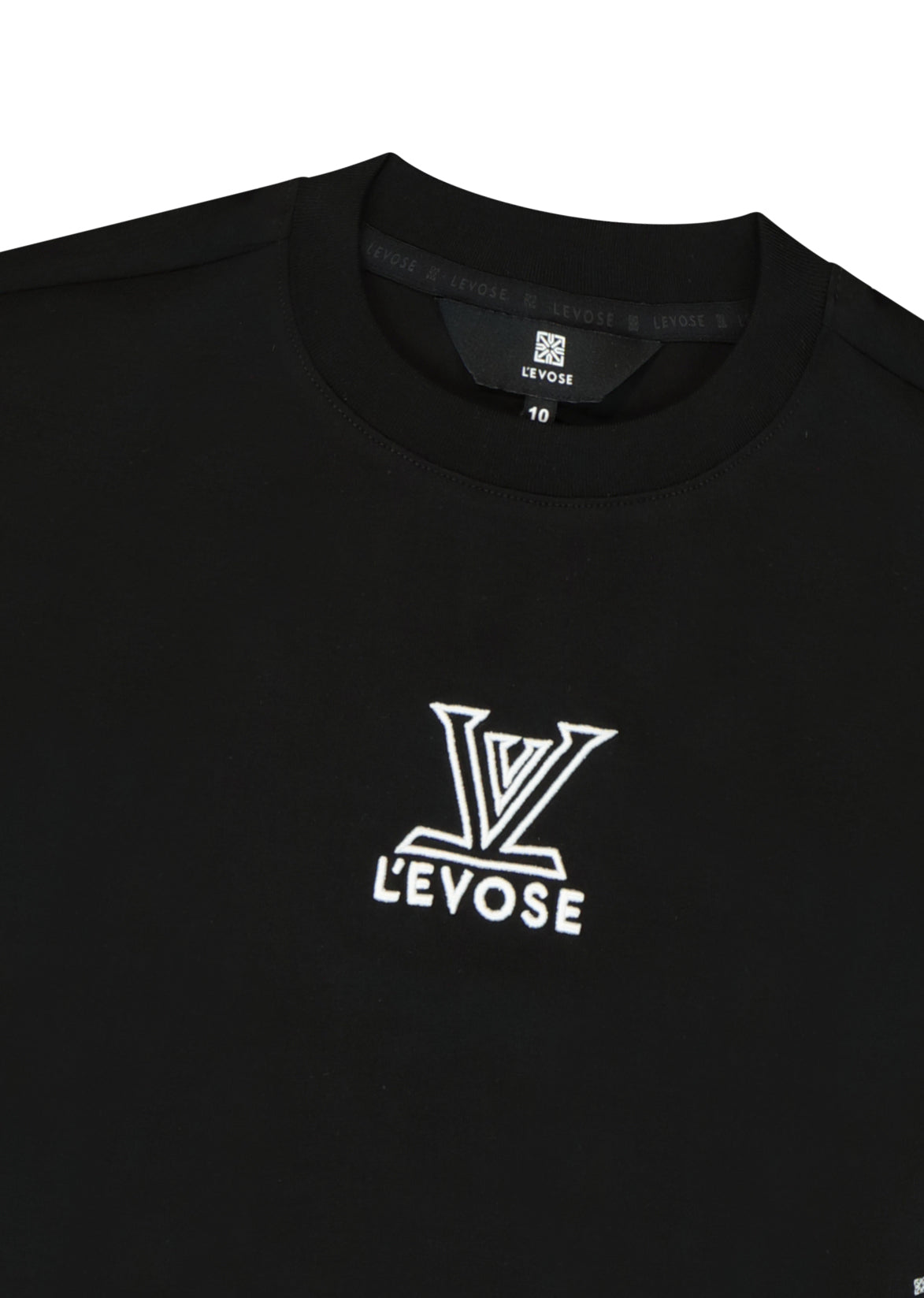 חולצת טישרט LEVOSE עיגול לוגו X לילדים BLACK / 2Y
