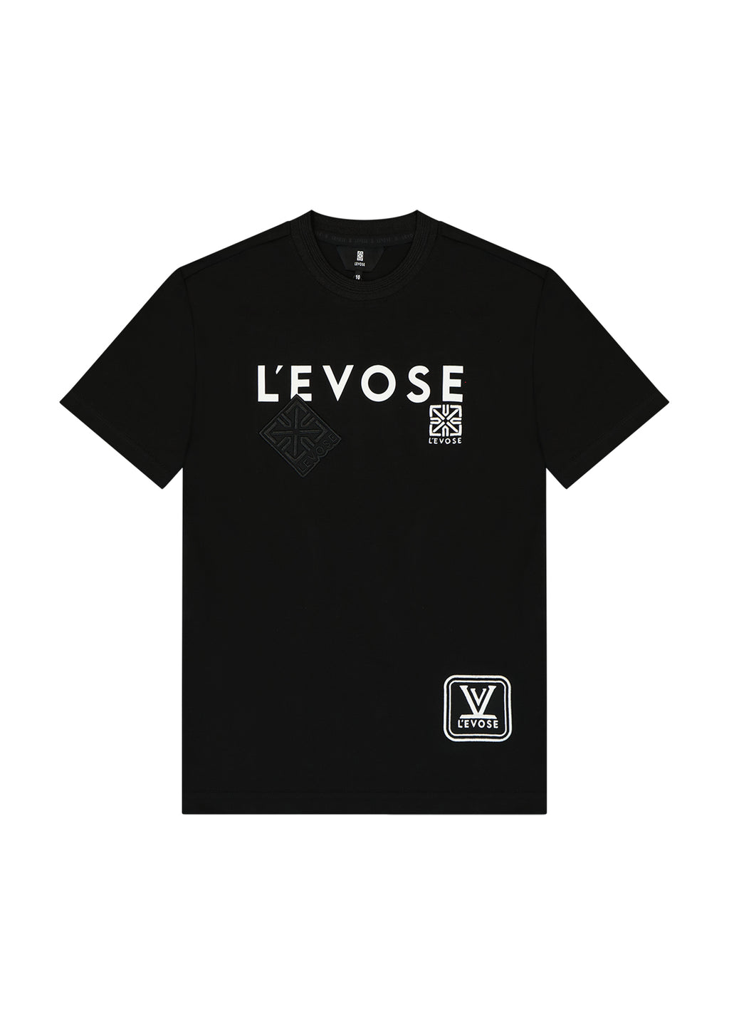 חולצת טישרט LEVOSE לוגו קדמי לילדים BLACK / 2Y