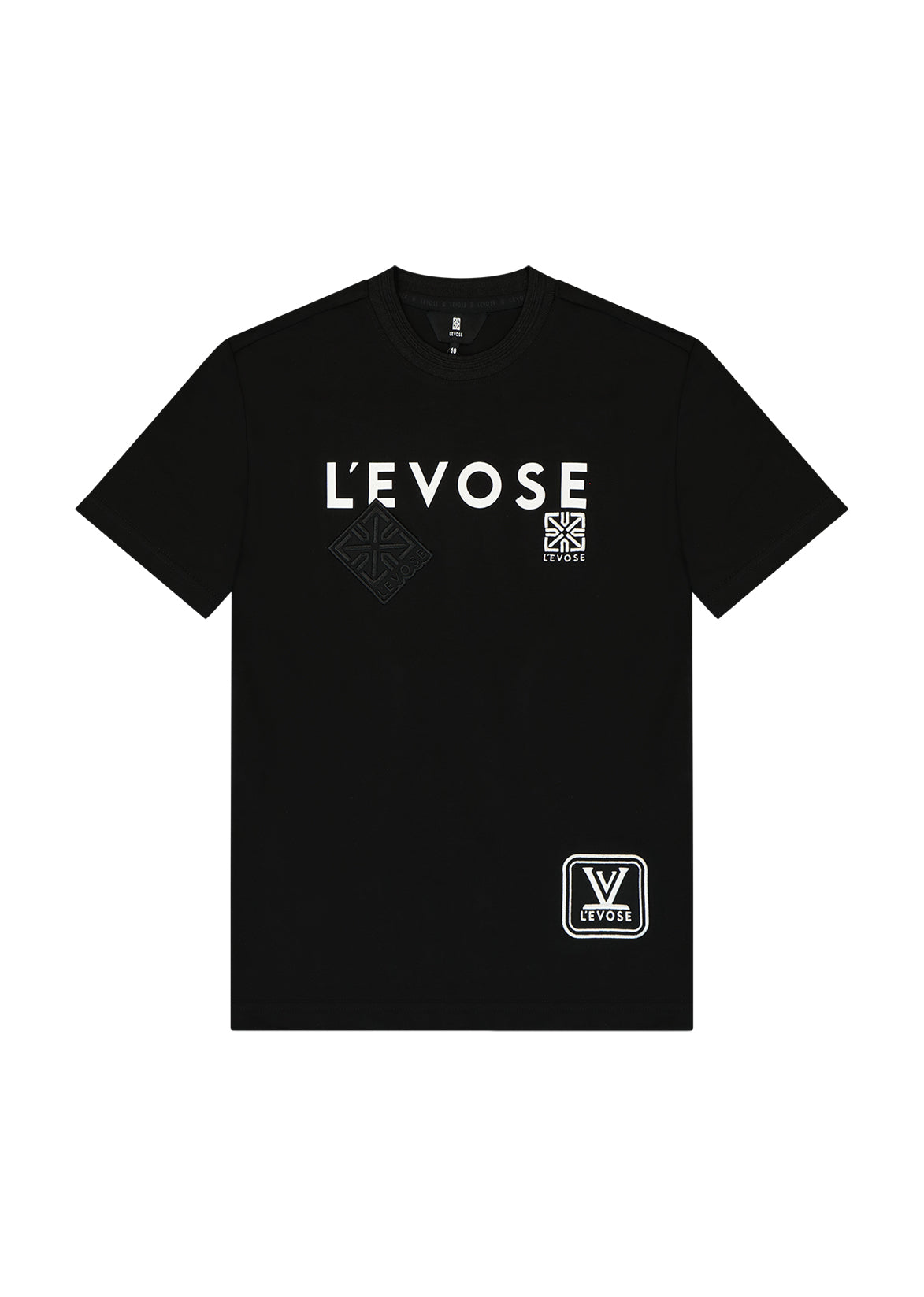 חולצת טישרט LEVOSE לוגו קדמי לילדים BLACK / 2Y