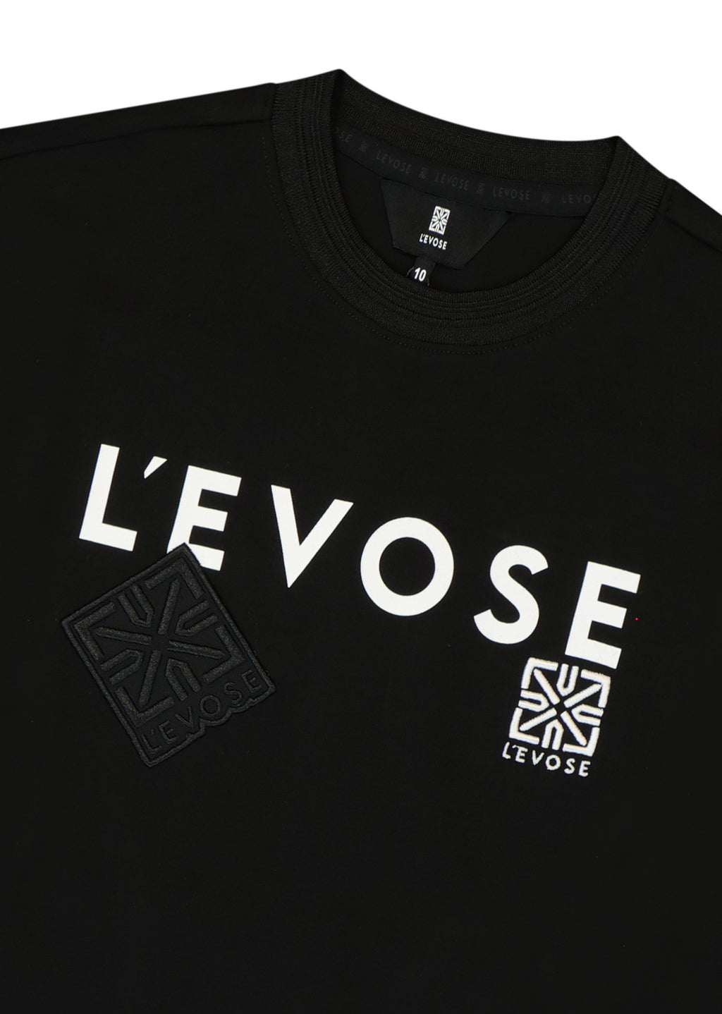 חולצת טישרט LEVOSE לוגו קדמי לילדים BLACK / 2Y