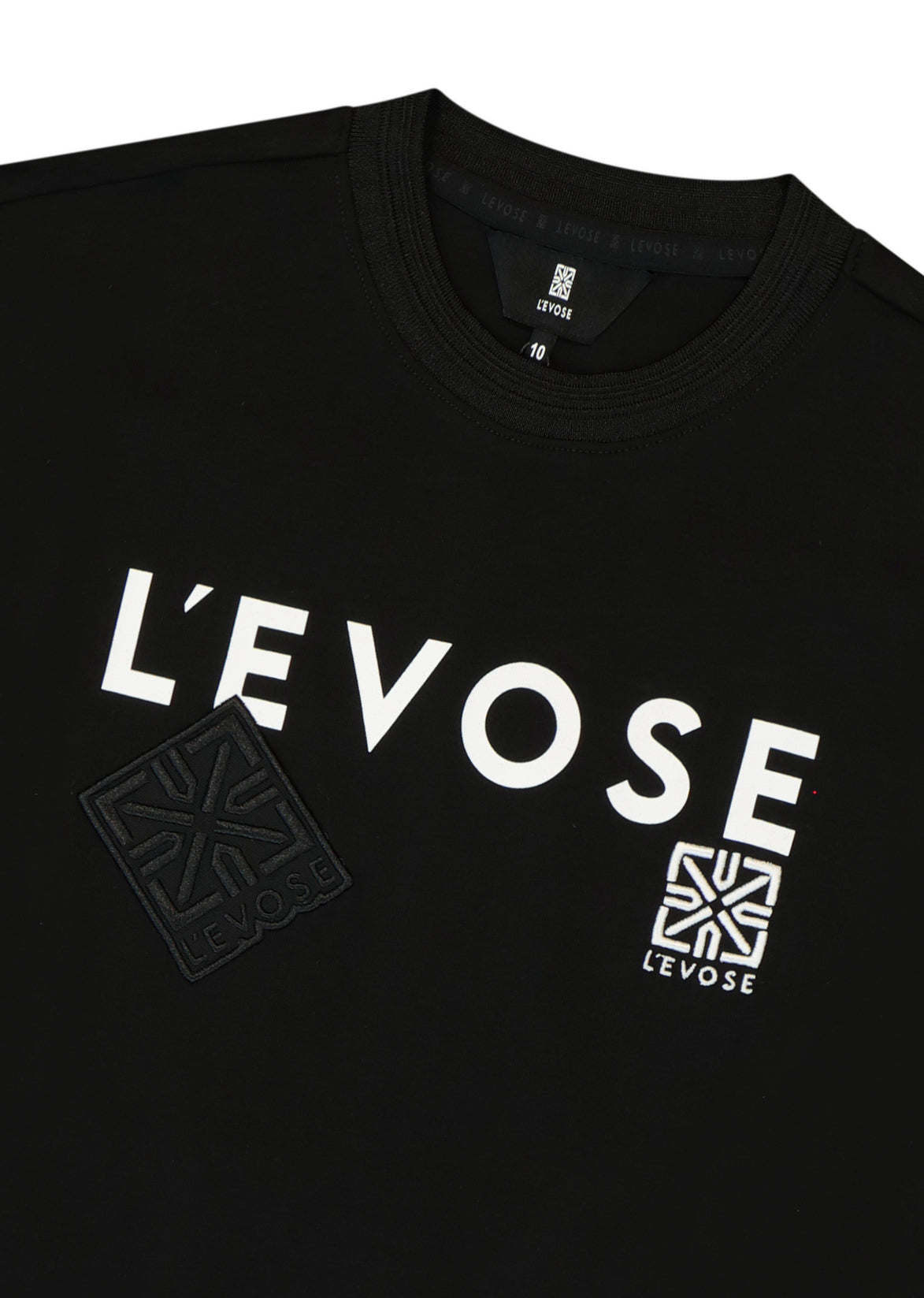 חולצת טישרט LEVOSE לוגו קדמי לילדים BLACK / 2Y