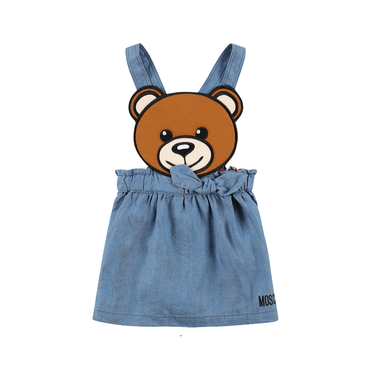 חליפת חצאית MOSCHINO דובי מחייך עם פפיון לתינוקות