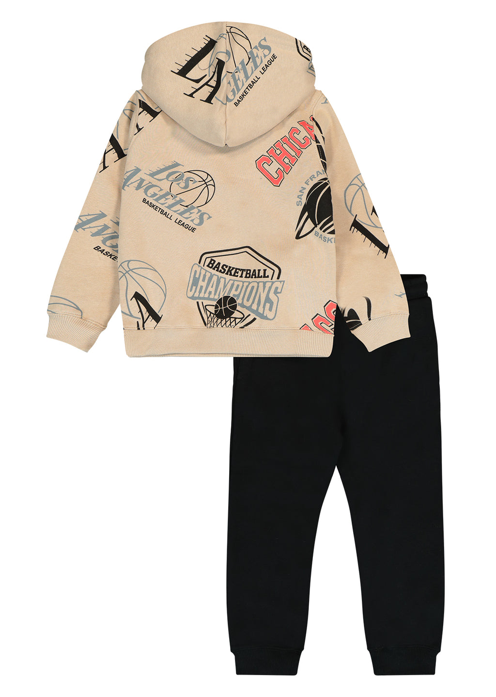 חליפת טרנינג CHAMPIONS NAMES לילדים BEIGE / 2Y
