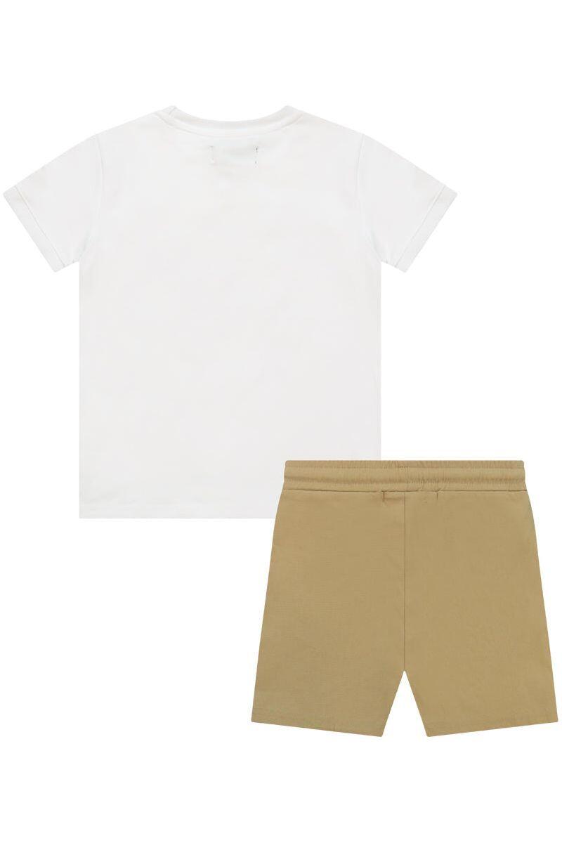 חליפת טריקו NAUTICA ריבוע באמצע לילדים WHITE / 2Y