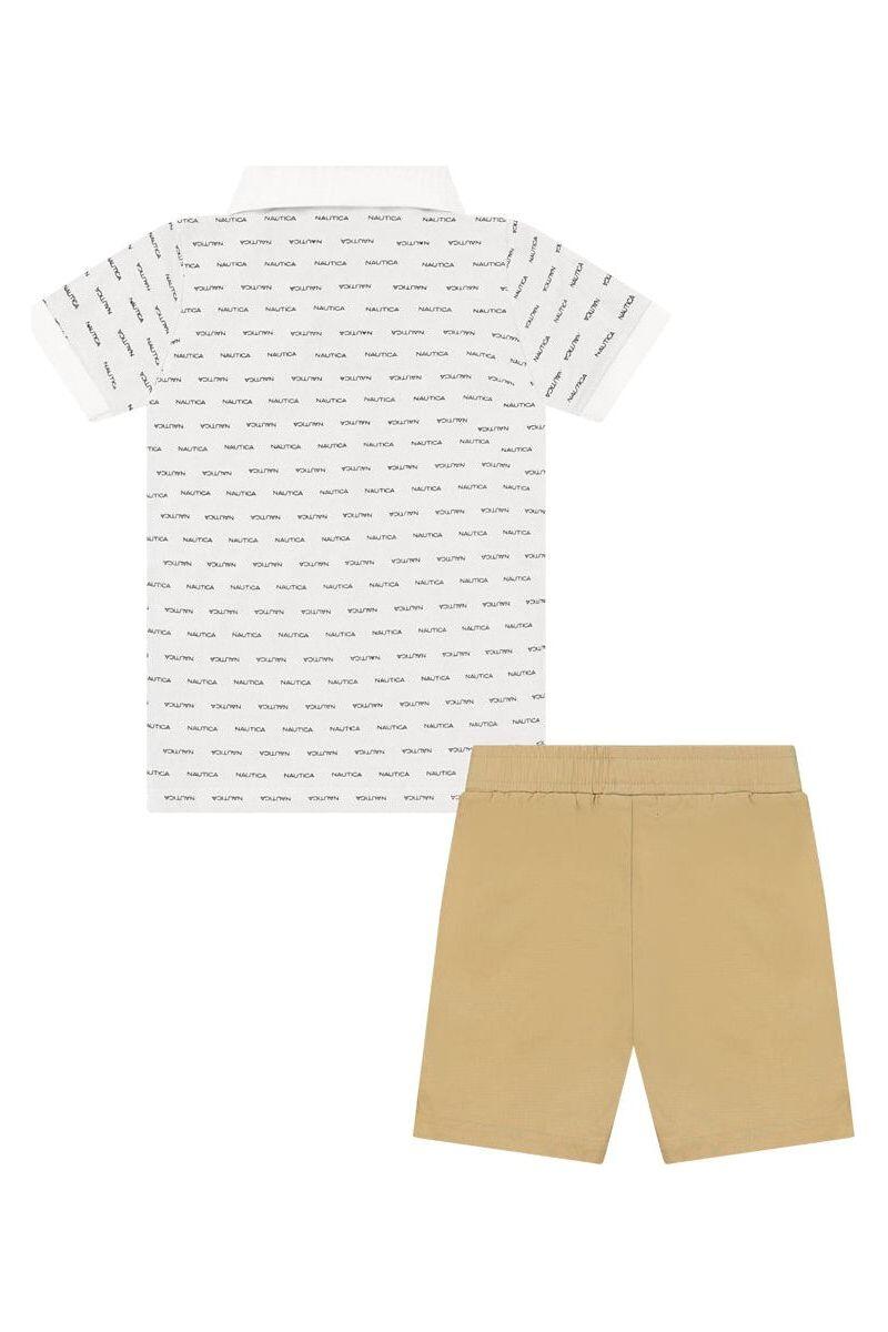 חליפת טריקו NAUTICA לוגו מלא לילדים WHITE / 2Y