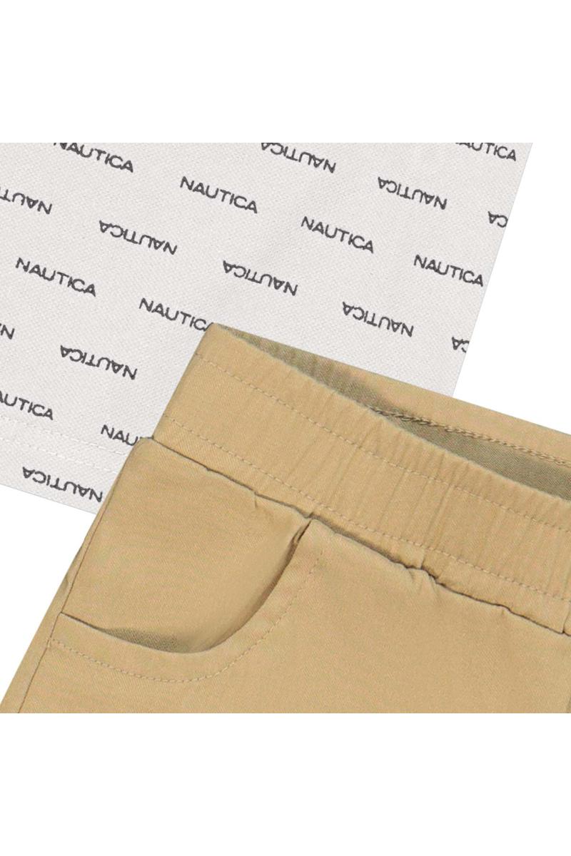 חליפת טריקו NAUTICA לוגו מלא לילדים WHITE / 2Y