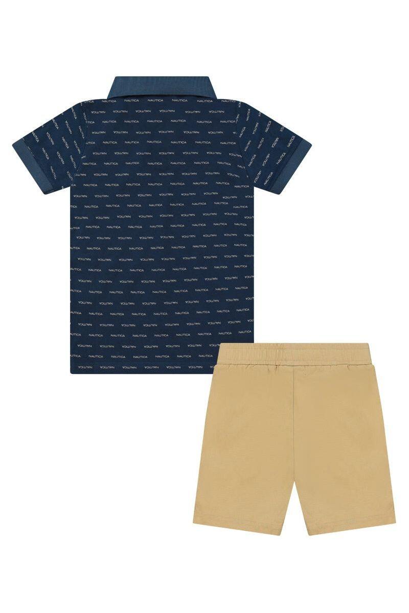 חליפת טריקו NAUTICA לוגו מלא לילדים BLUE / 2Y