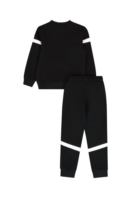 חליפת טרנינג NAUTUCA הדפס באמצע לילדים BLACK / 2Y