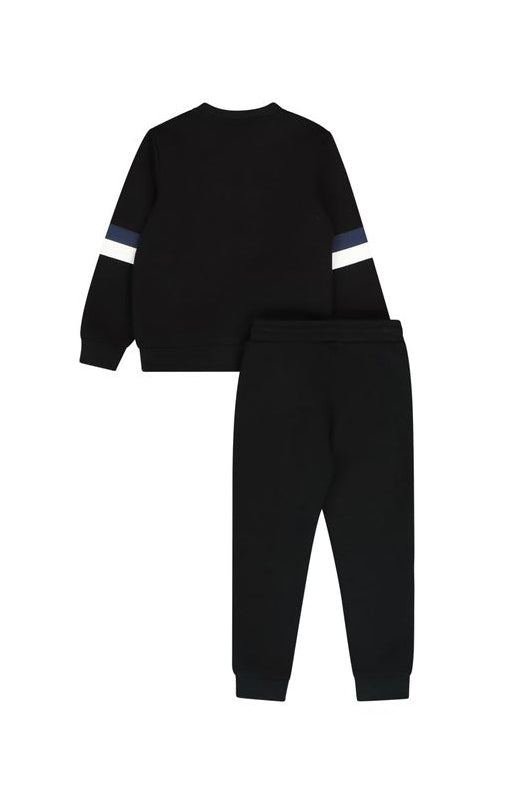 חליפת טרנינג NAUTUCA לוגו N באמצע לילדים BLACK / 2Y