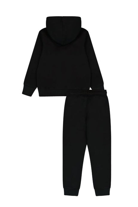 חליפת טרנינג NAUTUCA ממותגת באמצע לילדים BLACK / 2Y