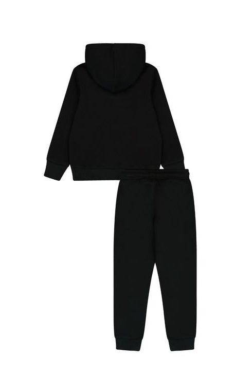 חליפת טרנינג NAUTUCA ממותגת באמצע לילדים BLACK / 2Y