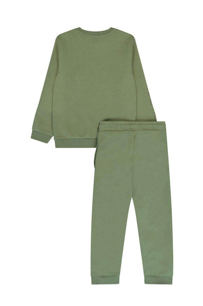 חליפת טרנינג NAUTUCA לוגו מותג בצד לילדים Green / 2Y