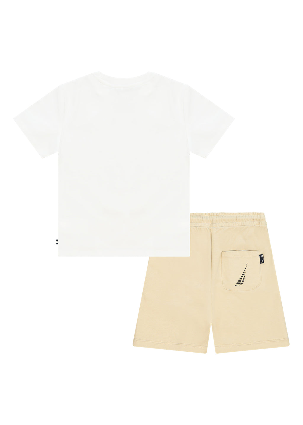 חליפת טריקו NAUTICA בדפוס פסים גרפי לילדים WHITE / 2Y