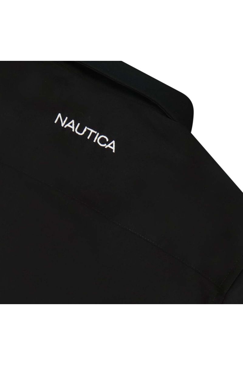 חולצה מכופתרת NAUTICA לוגו מותג בצד לילדים BLACK / 2Y