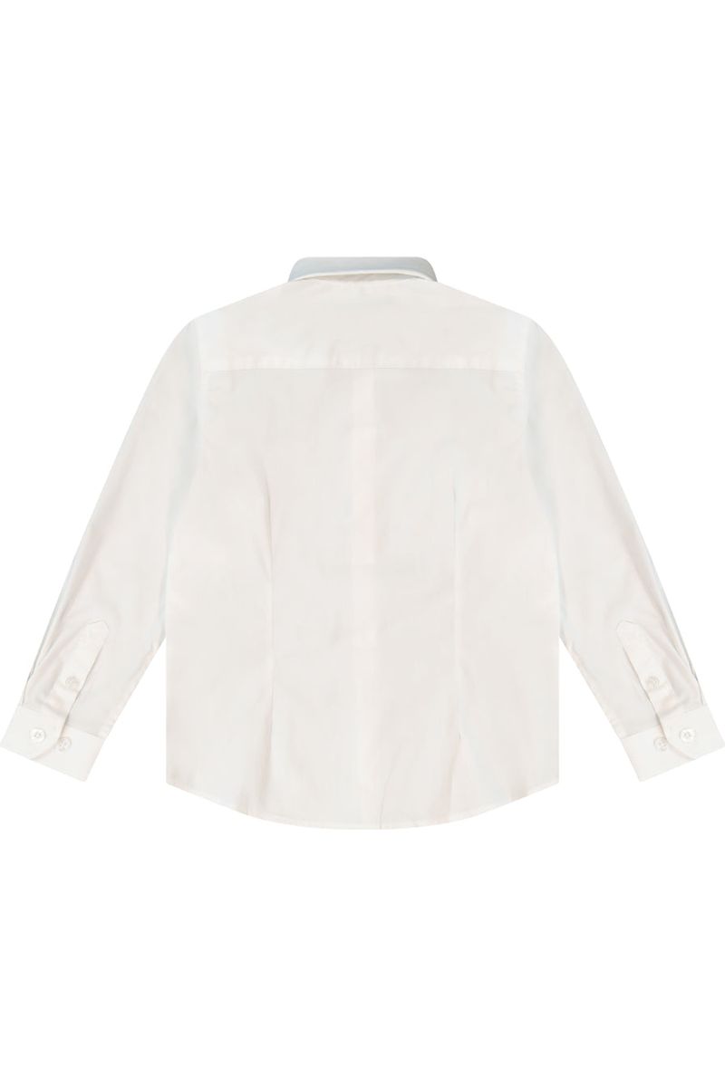 חולצה מכופתרת NAUTICA לוגו מותג בצד לילדים WHITE / 2Y