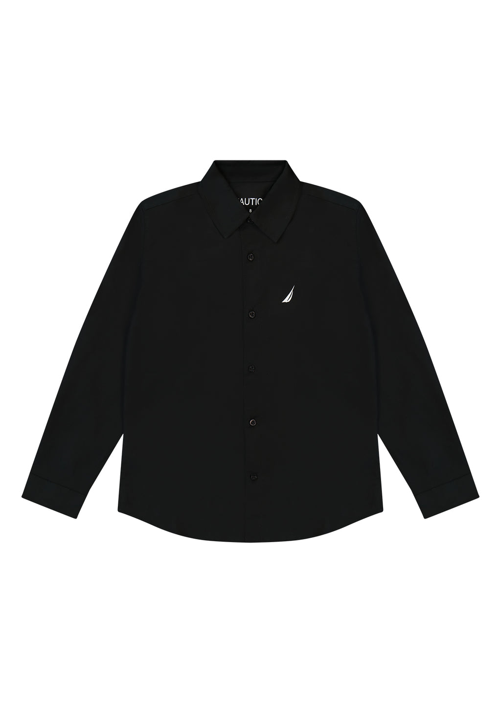 חולצה מכופתרת NAUTICA במיתוג גב גדול לילדים BLACK / 2Y