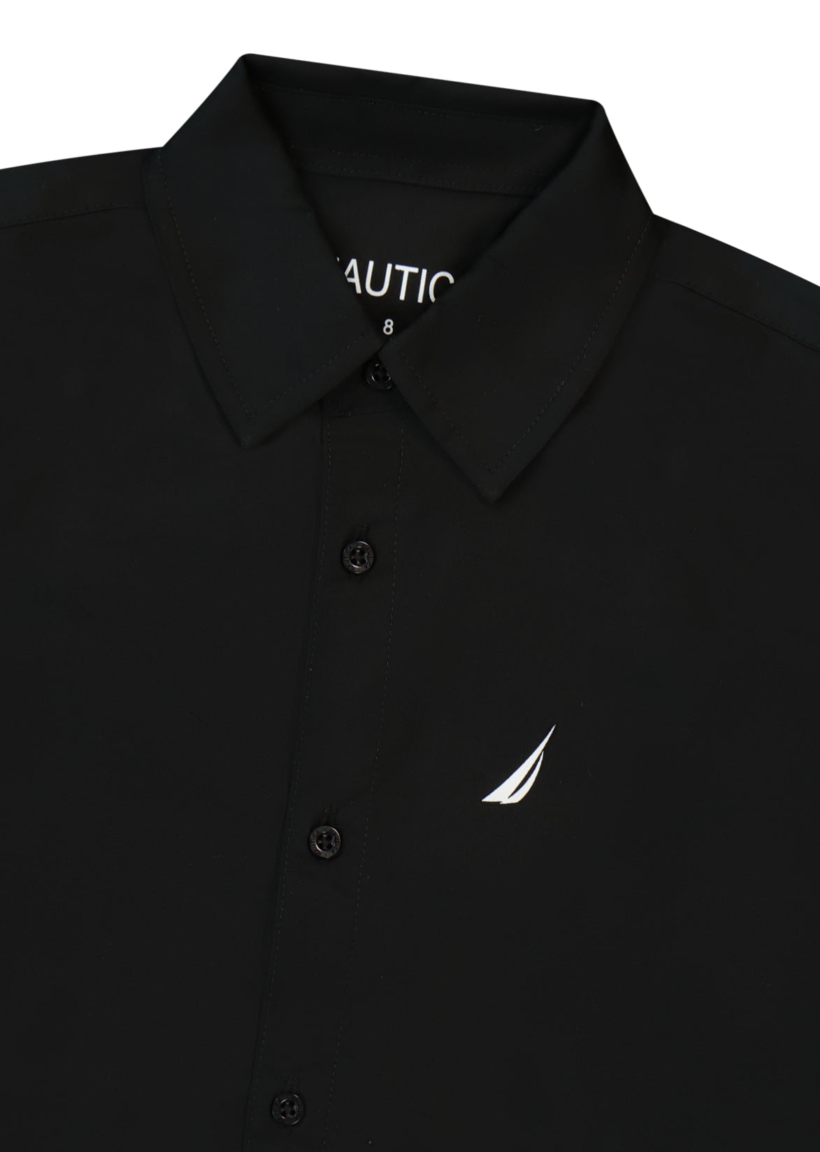 חולצה מכופתרת NAUTICA במיתוג גב גדול לילדים BLACK / 2Y