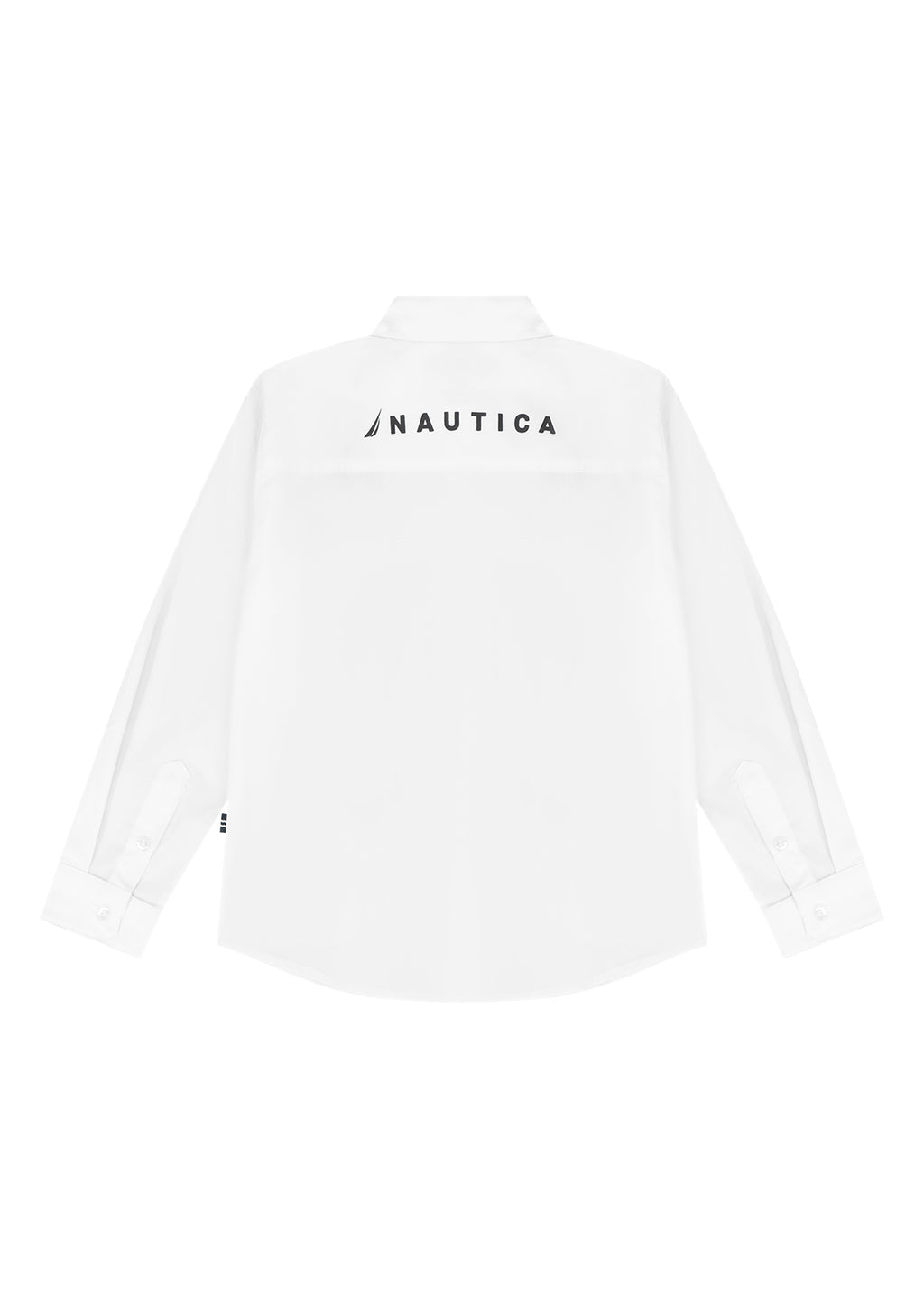 חולצה מכופתרת NAUTICA במיתוג גב גדול לילדים