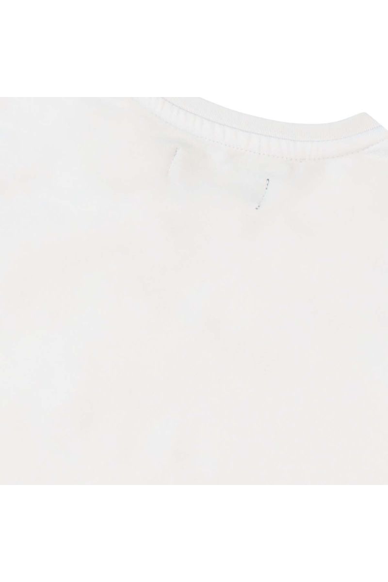 חולצת טישירט NAUTICA הדפס באמצע לילדים WHITE / 2Y