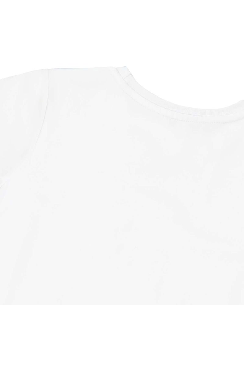 חולצת טישירט NAUTICA הדפס באמצע לילדים WHITE / 2Y