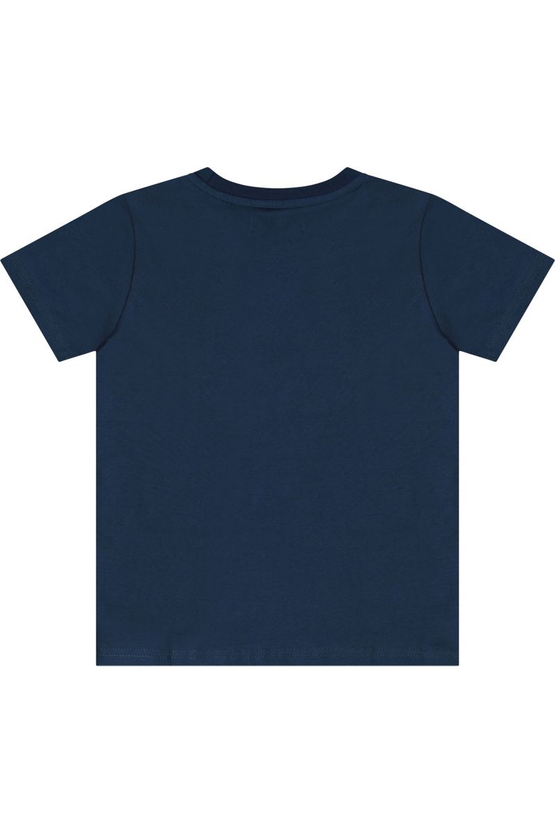 חולצת טישירט NAUTICA הדפס באמצע לילדים BLUE / 2Y