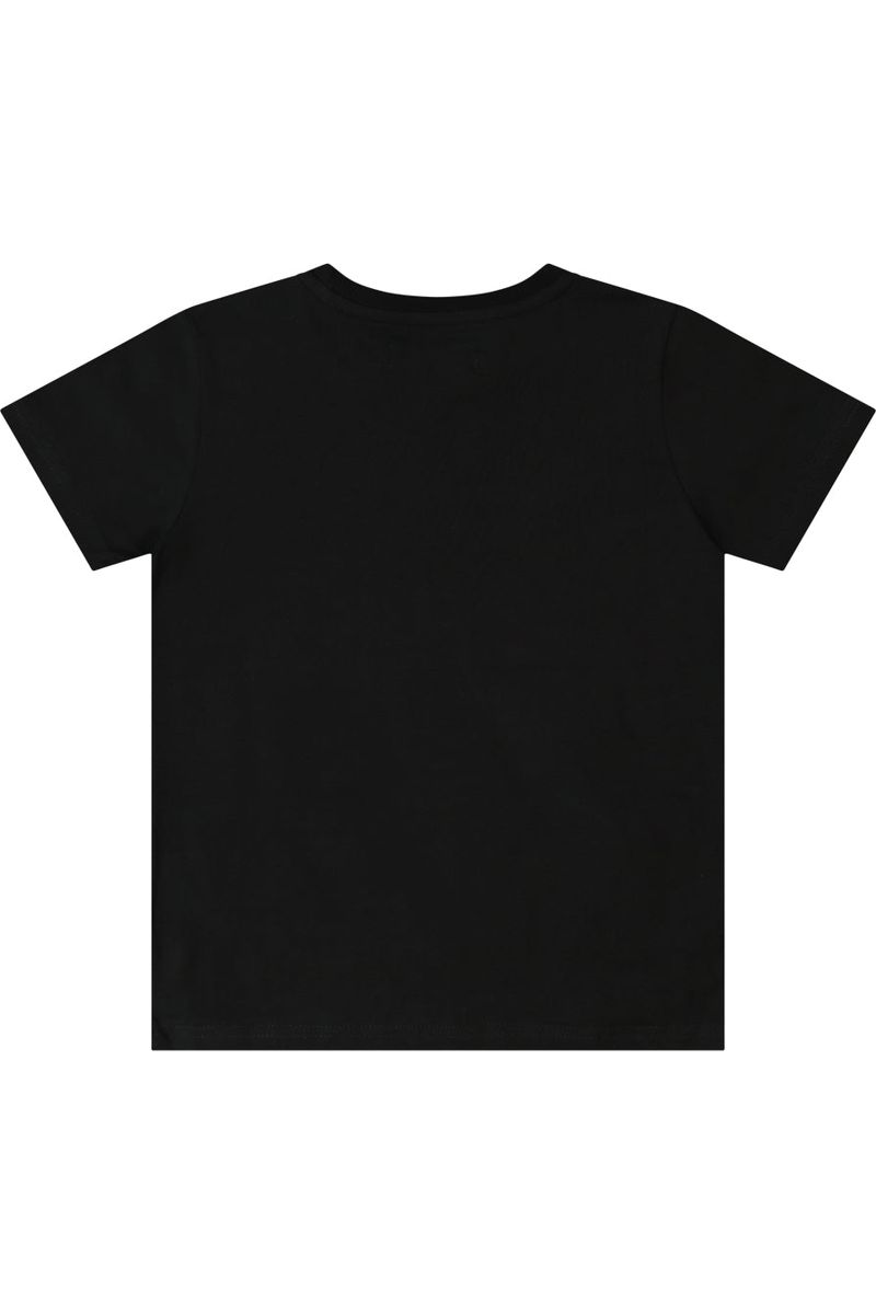 חולצת טישירט NAUTICA הדפס באמצע לילדים BLACK / 2Y