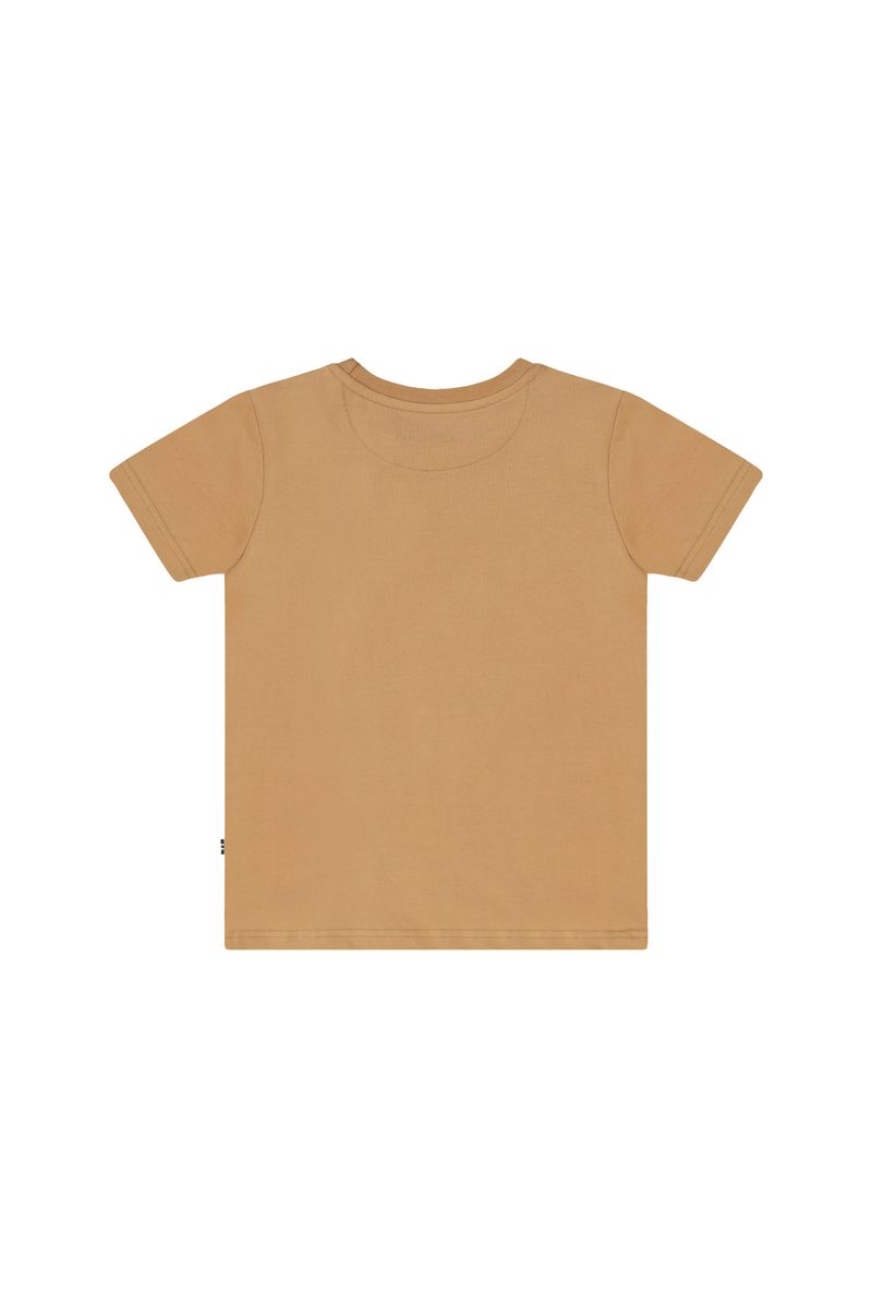 חולצת טישירט NAUTICA הדפס באמצע לילדים BROWN / 2Y