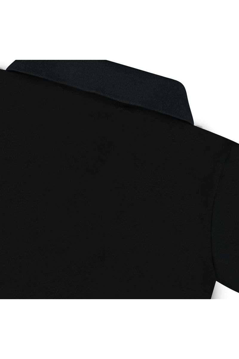 חולצת צווארון NAUTICA הדפס לוגו לילדים BLACK / 2Y