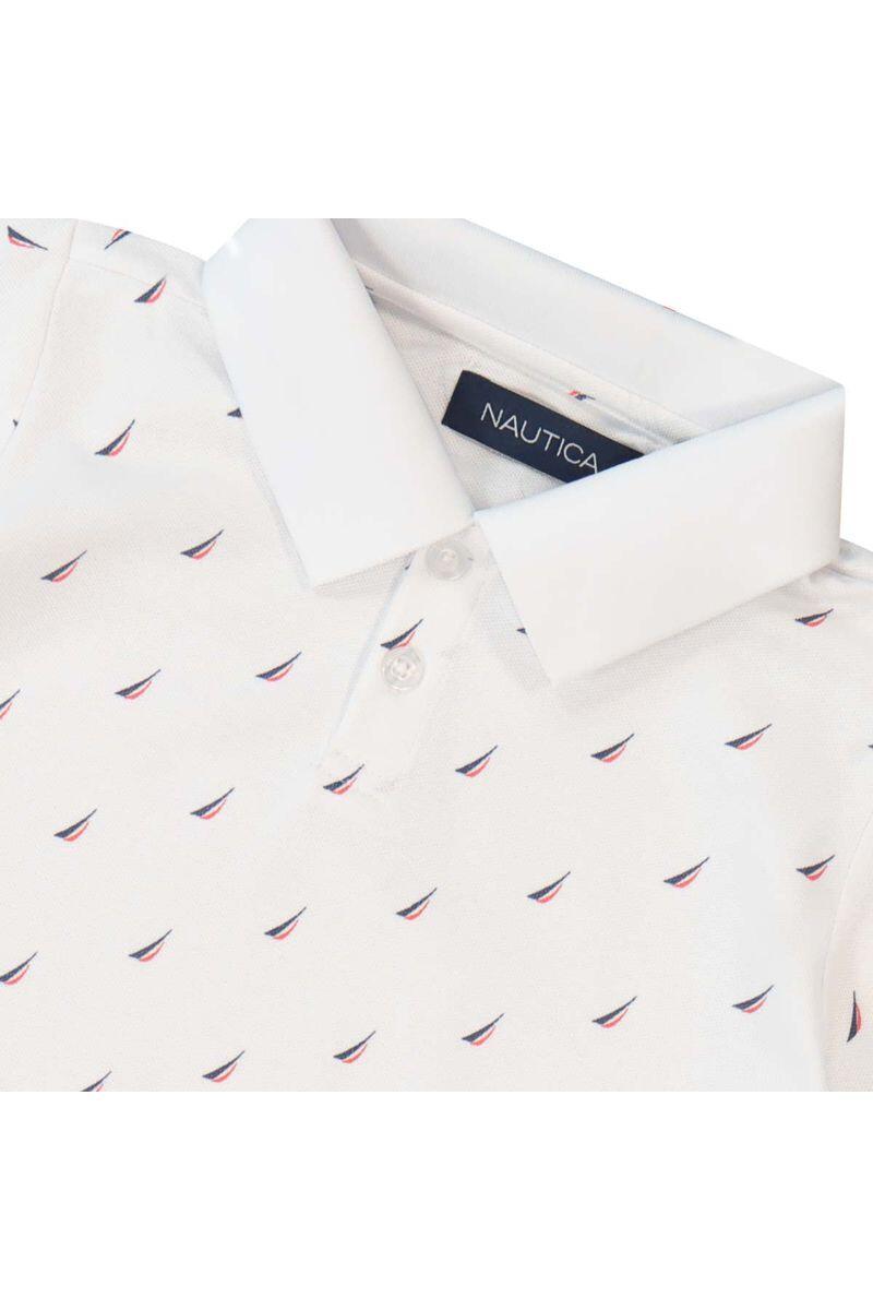 חולצת צווארון NAUTICA לוגו מלא לילדים WHITE / 2Y
