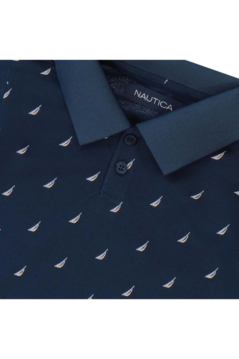 חולצת צווארון NAUTICA לוגו מלא לילדים BLUE / 2Y