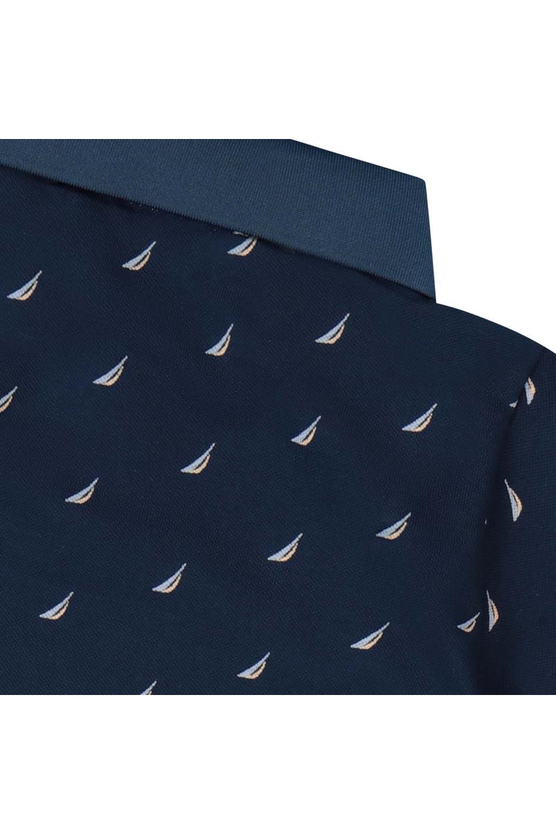 חולצת צווארון NAUTICA לוגו מלא לילדים BLUE / 2Y