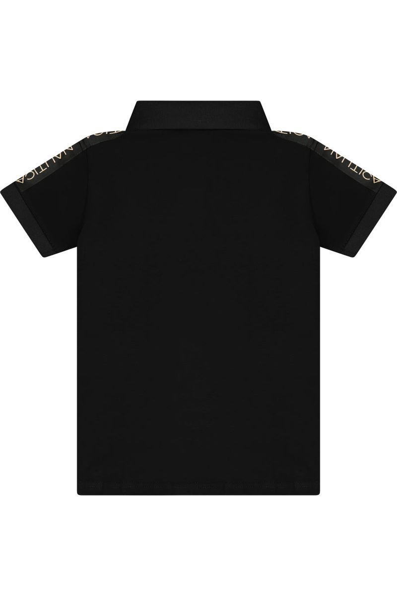 חולצת צווארון NAUTICA קלאסית לילדים BLACK / 2Y