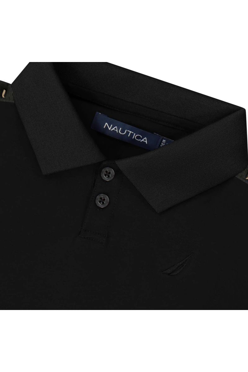 חולצת צווארון NAUTICA קלאסית לילדים BLACK / 2Y