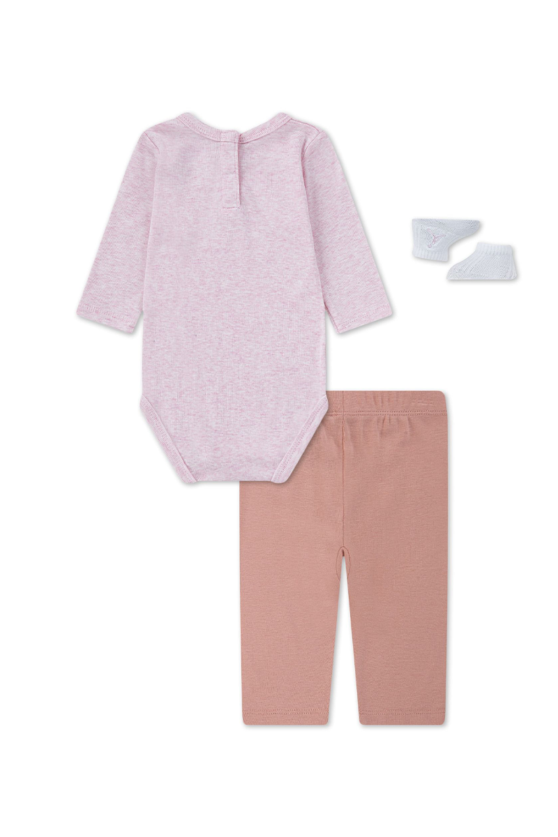 סט אוברול JORDAN לתינוקות עם מכנס תואם לתינוקות