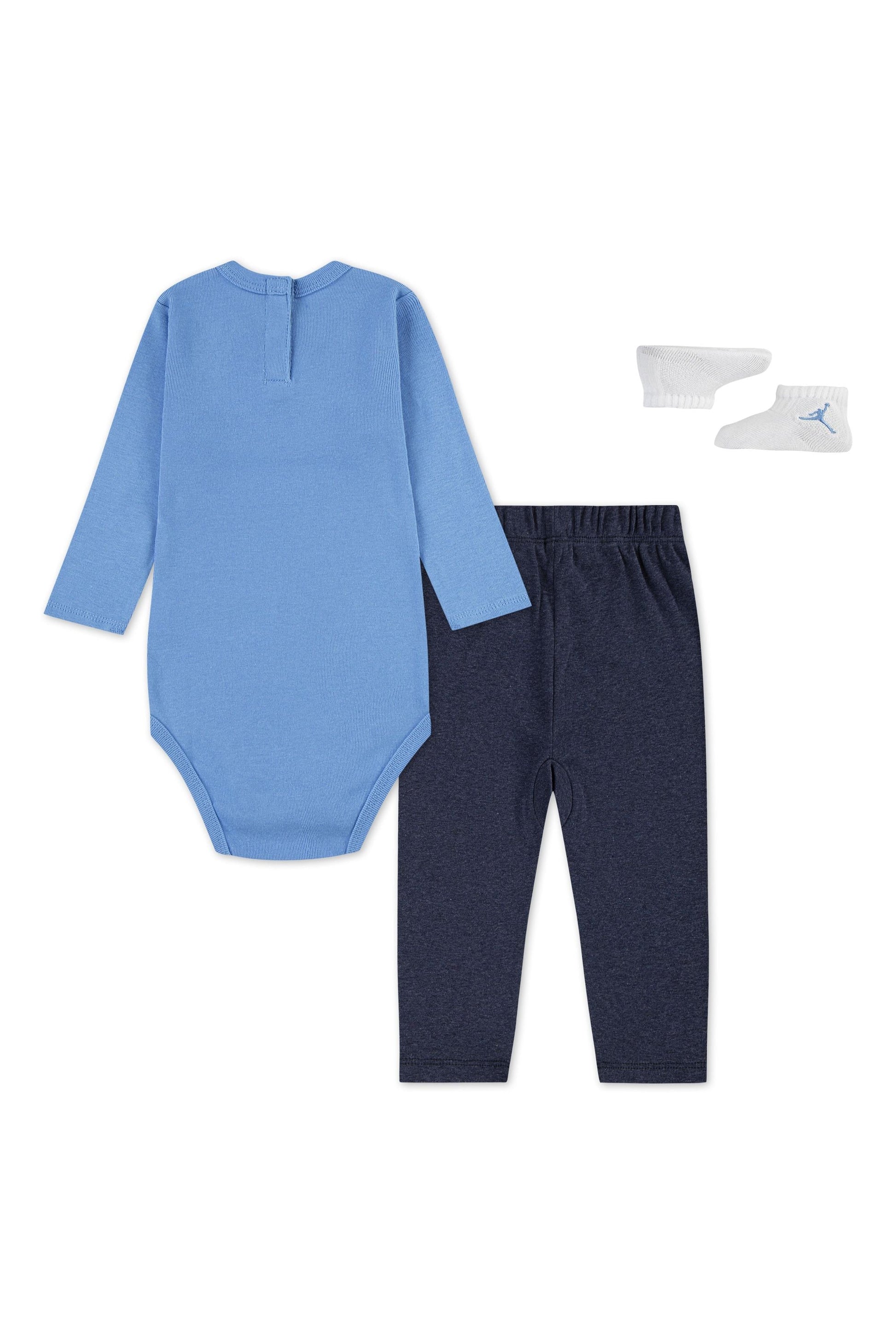 סט אוברול JORDEN לתינוקות עם מכנס תואם לתינוקות BLUE / 06M