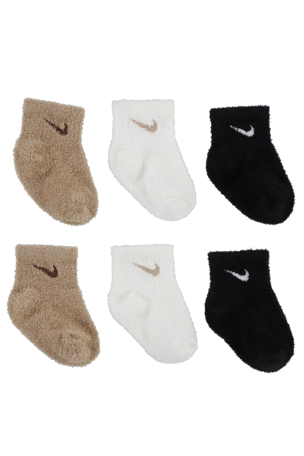 שלישיית גרבי NIKE לוגו מותג לתינוקות BEIGE / 6-12M