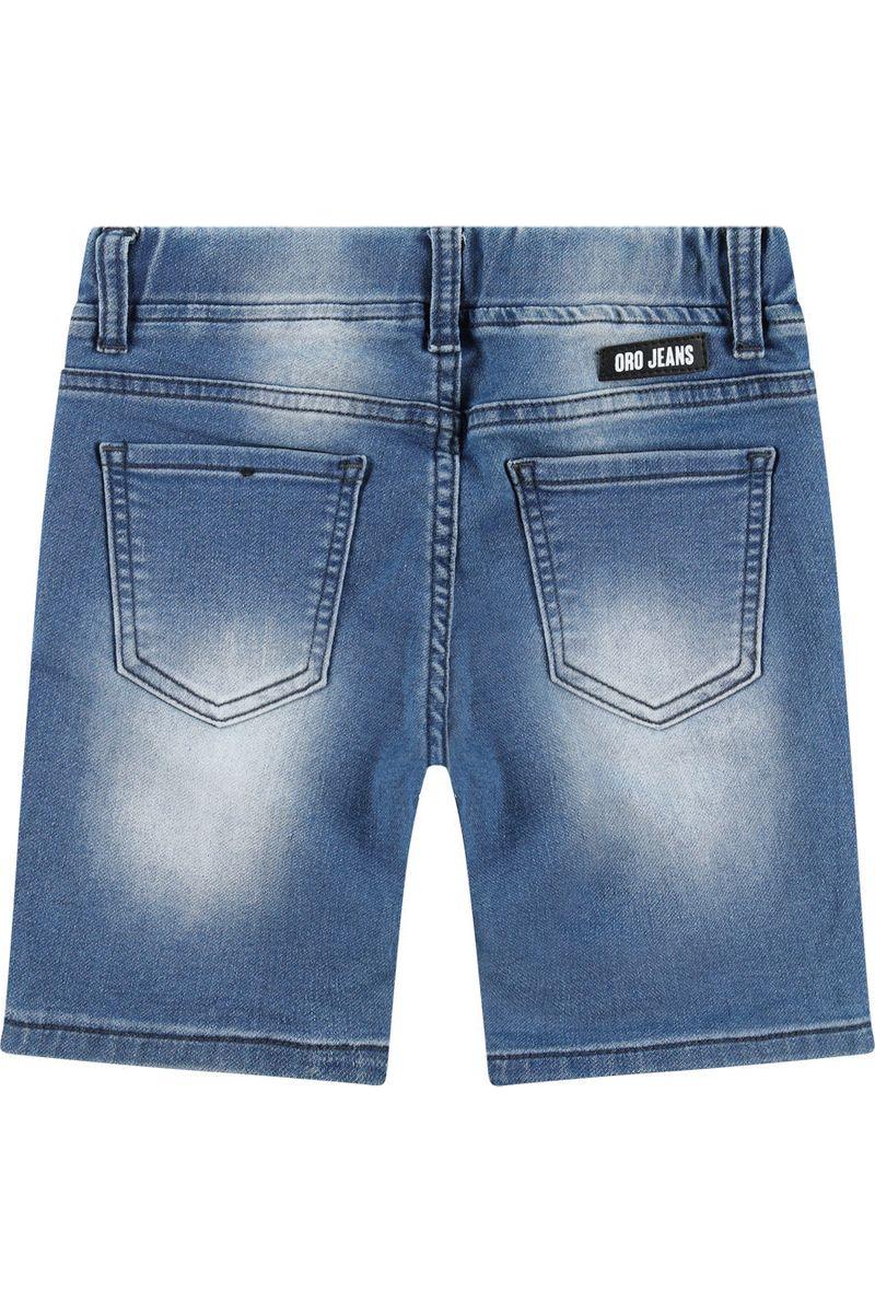 מכנסי ג'ינס ORO קצרים זריקות צבע לילדים