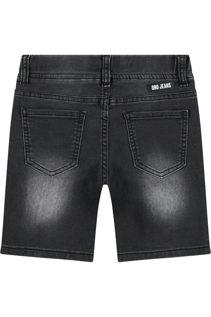 מכנסי ג'ינס ORO קצרים זריקות צבע לילדים