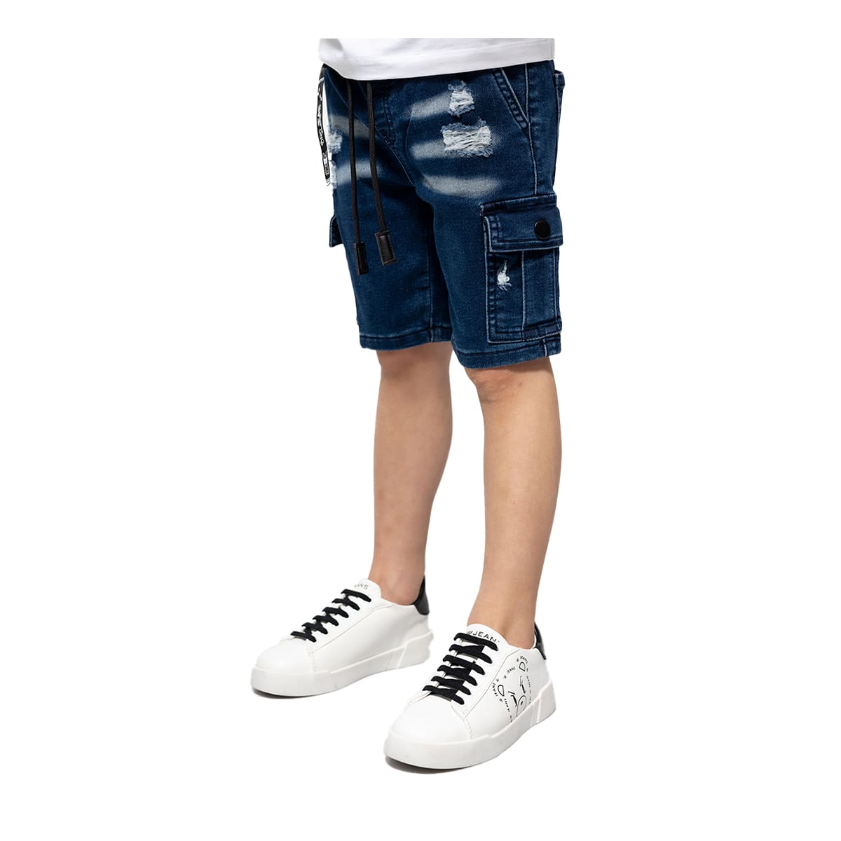 מכנסי ג'ינס ORO קצרים כיסים בצדדים לילדים